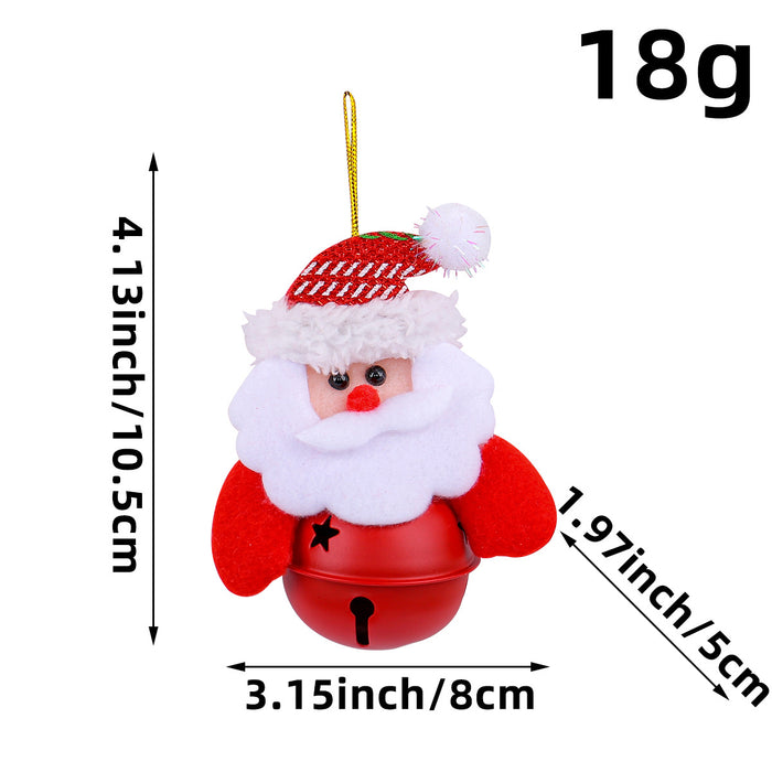 Wholesale Christmas Decorations Christmas Tree Pendants Old Man Doll Holding Bells Christmas Decorations Small Gifts