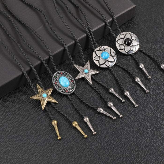 Wholesale adjustable necklace pendant five-pointed star necklace