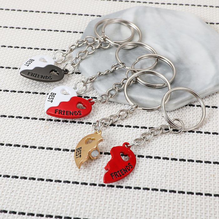 Wholesale Magnetic Heart Stainless Steel Keychain JDC-KC-JinZ008