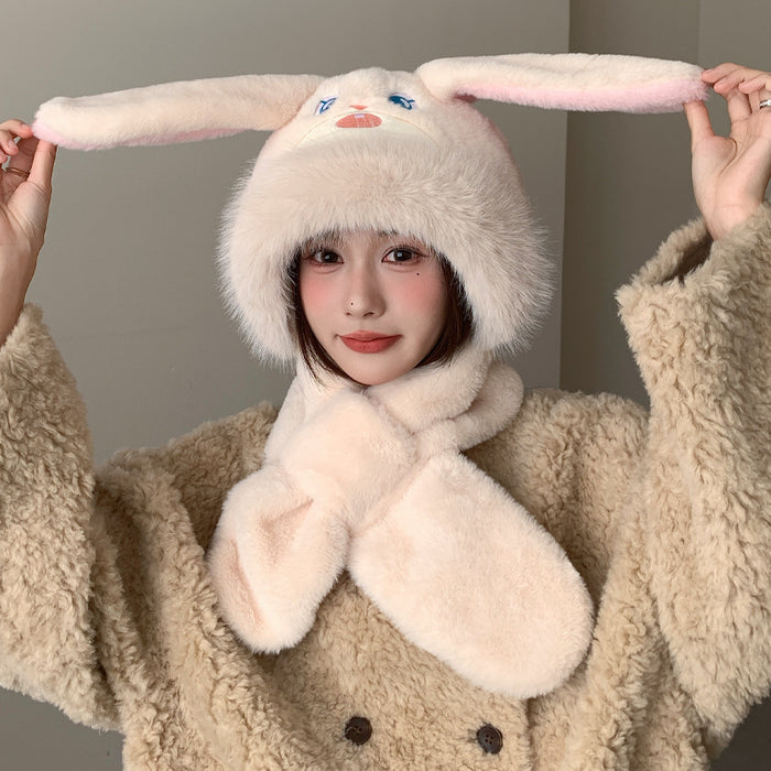 Wholesale Cartoon bunny and fox winter windproof hat