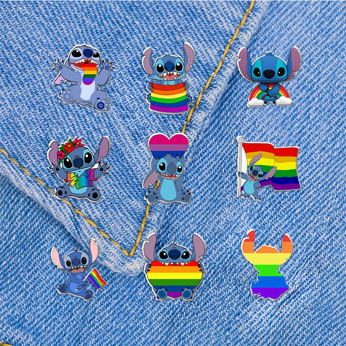 Wholesale Cartoon LGBT Rainbow Resin Brooch JDC-BCH-XiangL004 JDC-BCH-XiangL004