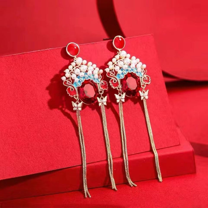 Wholesale  Peking Opera facial makeup earrings