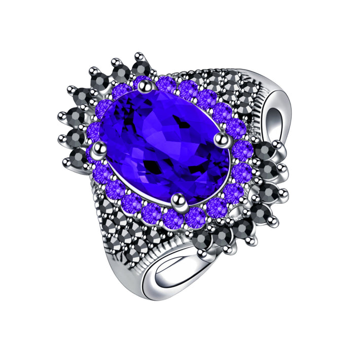 Wholesale Vintage large gemstone ring  garnet jewelry