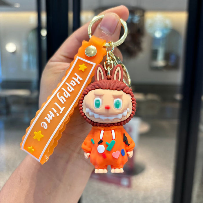 Wholesale Cartoon pajamas little sheep keychain doll pendant car key chain exquisite small pendant