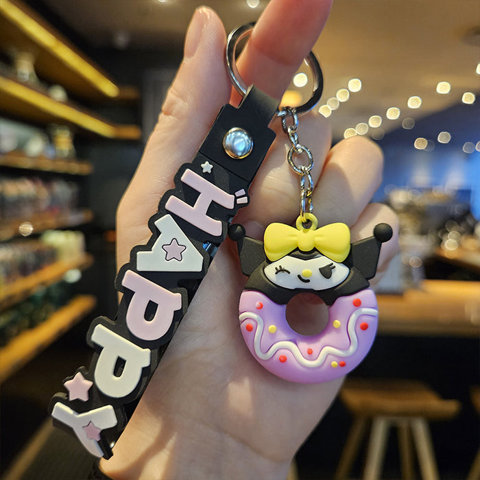 Wholesale  keychain pvc car key chain cute bag pendant ornaments