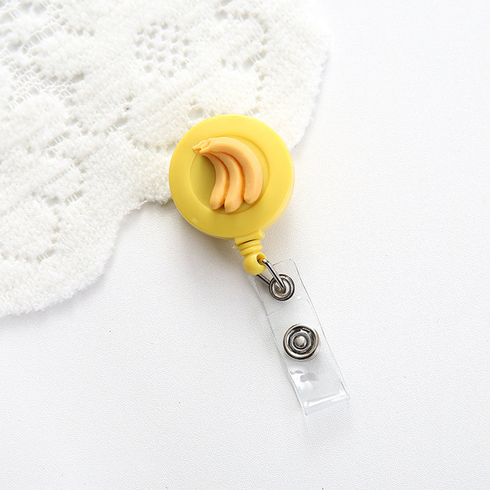 Wholesale Cute Resin Decorative Round Easy Pull Keychain JDC-KC-GangSheng001