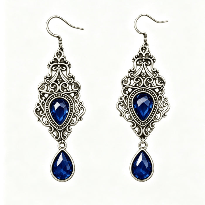 Wholesale Red Electroplated Zinc Alloy Victorian Gothic Vampire sy Earrings  Romantic Fairy Tale Jewelry Boutique Resale Fashion Accessory