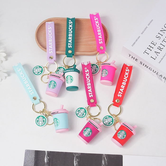 Wholesale Creative Starbucks Milk Tea Cup Keychain JDC-KC-HanC002