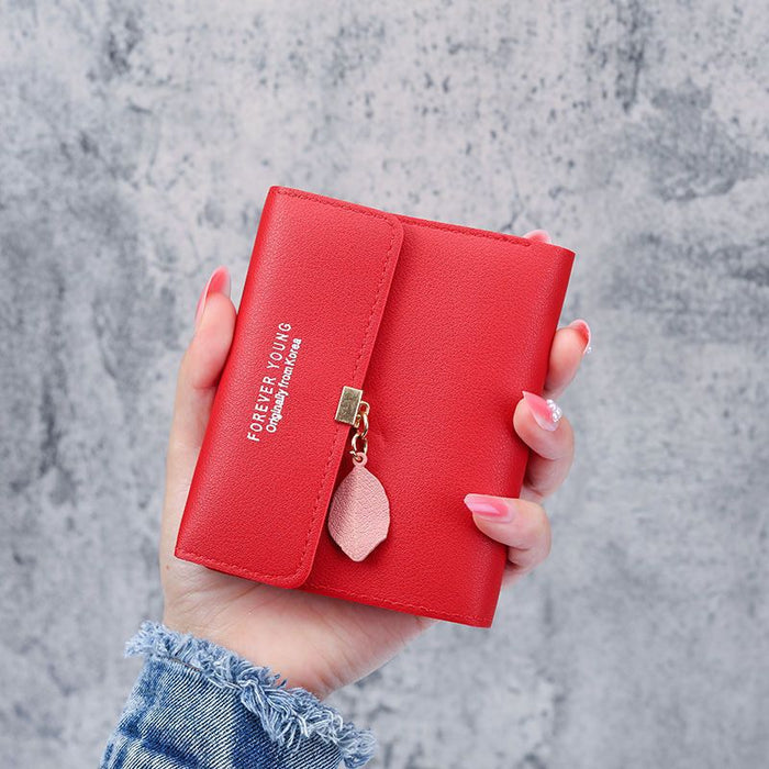 Wholesale Ancient Style Compact PU Wallet for Girls Light Pink Printing Card Holder MOQ≥3