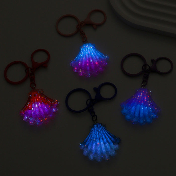 Wholesale Glow-in-the-Dark Firefly Seashell Keychain