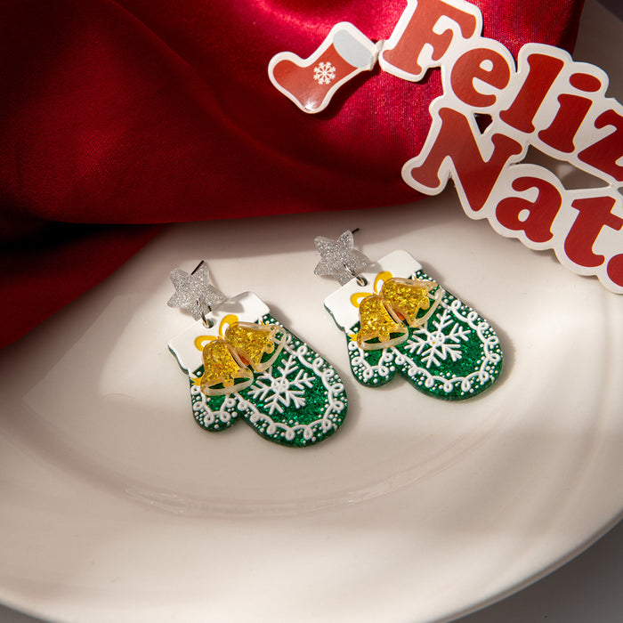 Wholesale Christmas glossy finish earrings