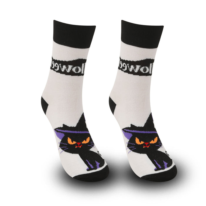 Wholesale Halloween large size Christmas pumpkin witch funny men' s long socks mid-tube casual socks women