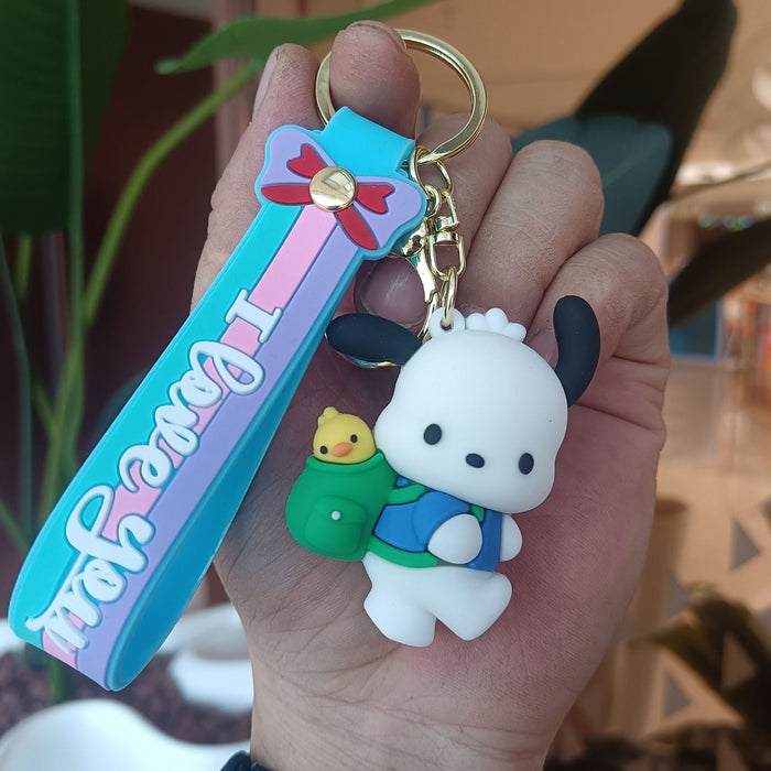 Wholesale Silicone Cartoon Doll Keychain JDC-KC-YiChang011