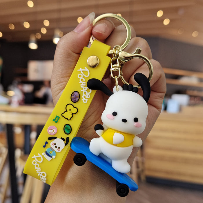 Wholesale Cartoon Silicone Doll Keychain JDC-KC-ZhuoRan020