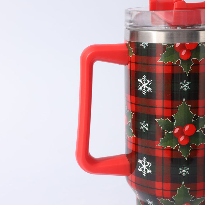Wholesale Christmas 304 Stainless Steel Insulated Tumbler with Handle Car Cup Gift