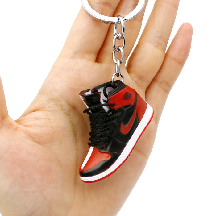 Wholesale PVC Mini Basketball Shoe Keychain JDC-KC-QLPing008