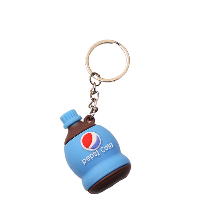 Wholesale PVC Mini Simulation Beverage Bottle Keychain JDC-KC-Wenma008