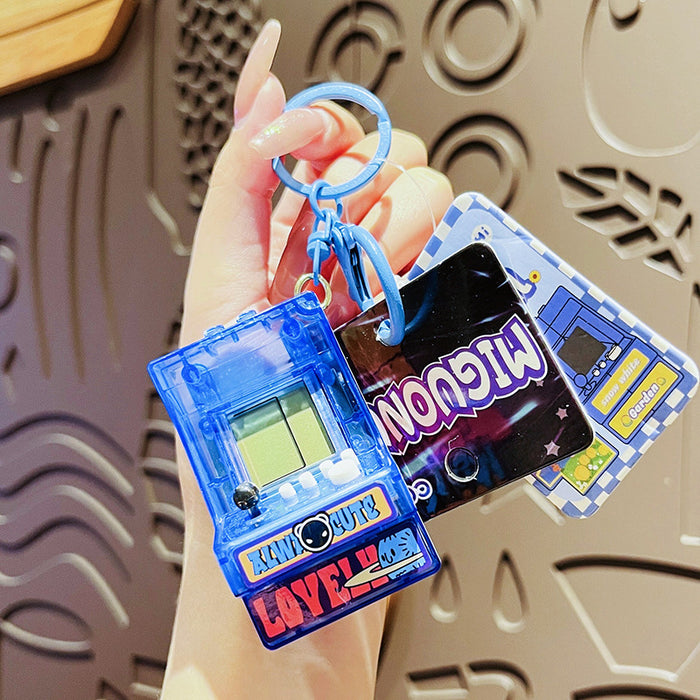 Wholesale Original Street Game Machine Keychain Creative Student Children's Toy Cartoon Backpack Pendant Small Gift
