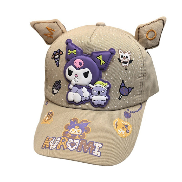 Wholesale Children's baseball cap anime cartoon cute duckbill cap, children's sun protection and sunshade hat