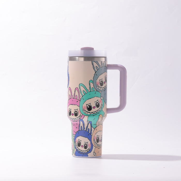 Wholesale 40oz Stainless Steel Tumbler with Handle and Straw Chic Drinkware MOQ≥2