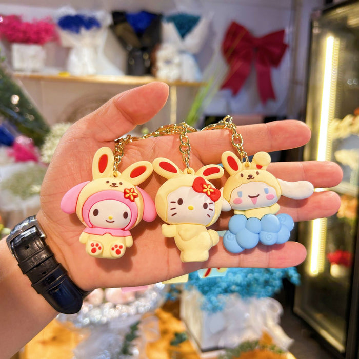 Wholesale PVC Cartoon Doll Keychain JDC-KC-WuYi275