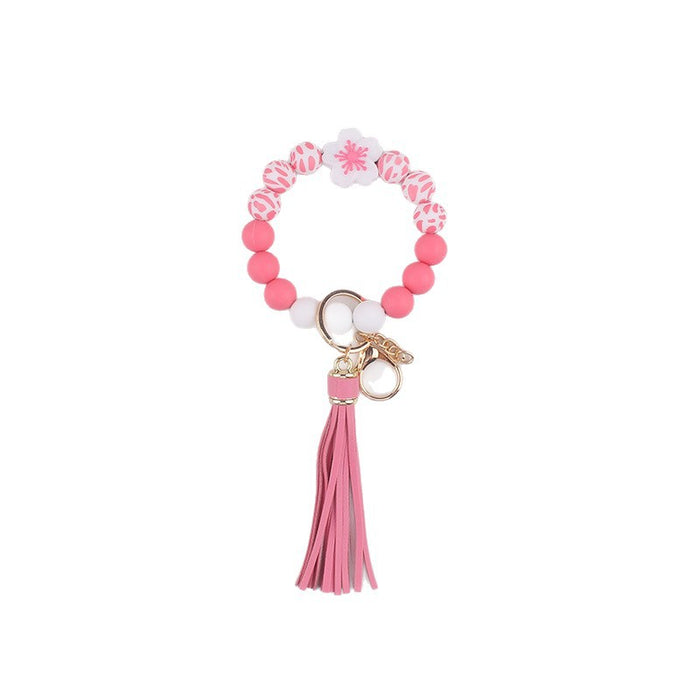 Wholesale Silicone Bracelet  Jewelry Silicone Keychain Flower Bracelet