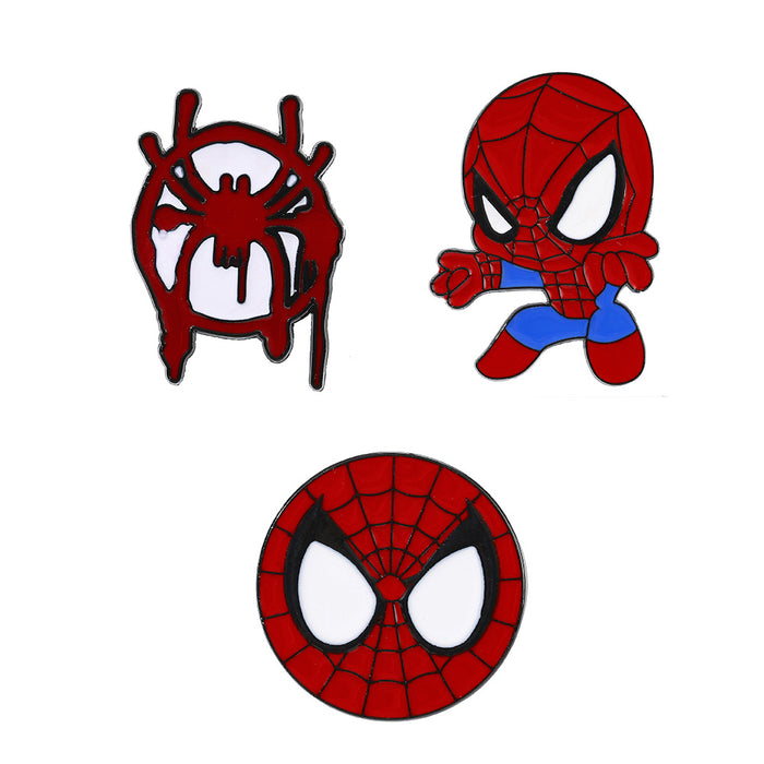 Wholesale Cartoon Metal Brooch Superhero Pin Chic Gift For Fans And Resale