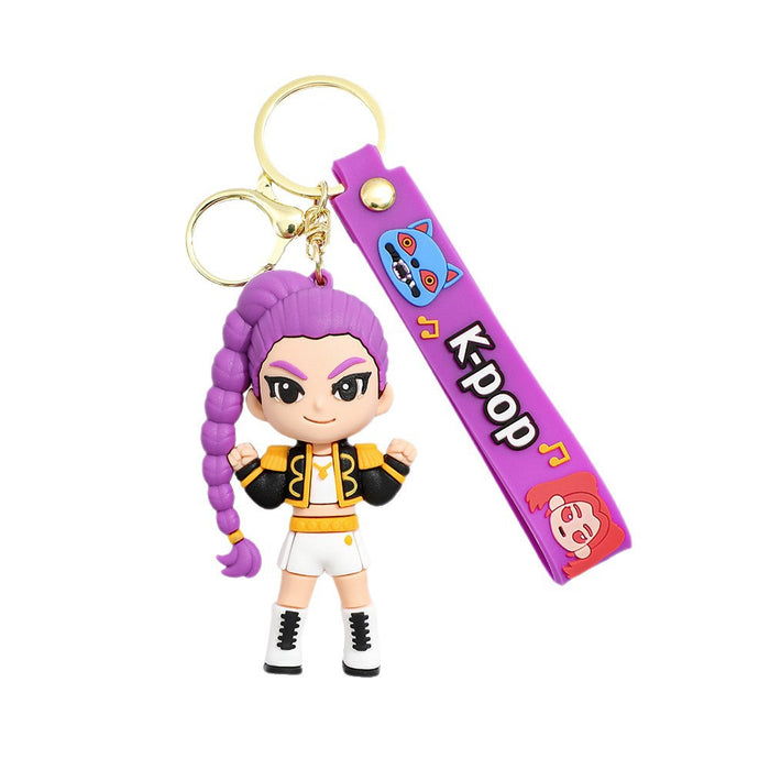 Wholesale KPOP cartoon PVC keychains