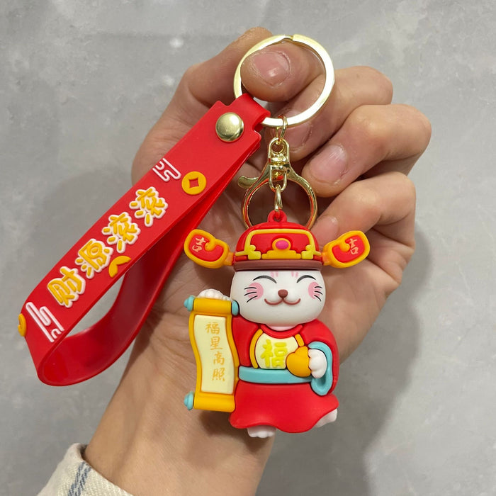 Wholesale Couple keychain, handbag pendant, car keychain, doll machine, small gift