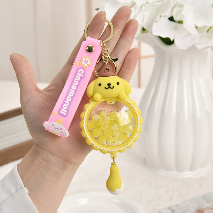 Wholesale Cartoon Quicksand Swim Ring Keychain