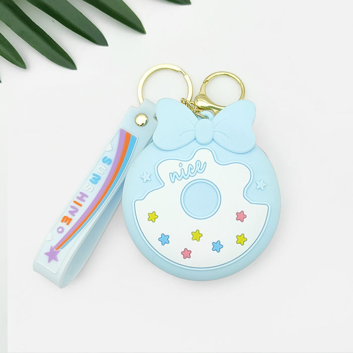 Wholesale Round Coin Bag Cartoon Coin Purse Sweet Mini Silicone Bag Headset Bag