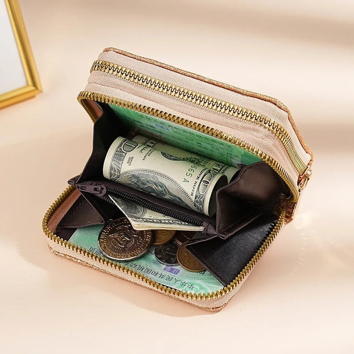 Wholesale Kpop Devil Hunter Sequin Wallet For Women Shiny Coin Purse Korean Style Party Fashion Accessory