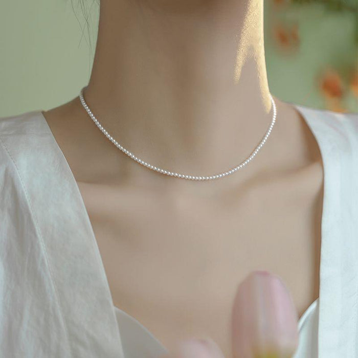 Wholesale Pearl necklace, women's collarbone chain, light luxury temperament necklace