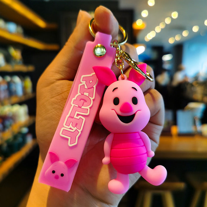 Wholesale Cartoon Silicone Doll Keychain JDC-KC-QiChao013