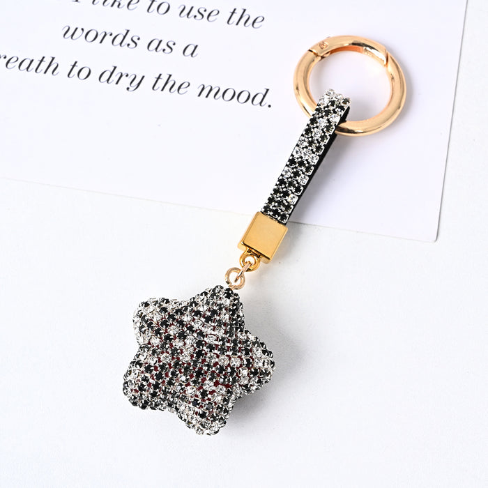 Wholesale Creative Diamond Star Keychains JDC-KC-JFan013