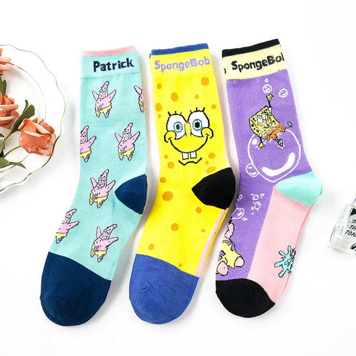Wholesale Cartoon Trend Cotton Socks Stockings Breathable Sweat Absorbent JDC-SK-JSD002