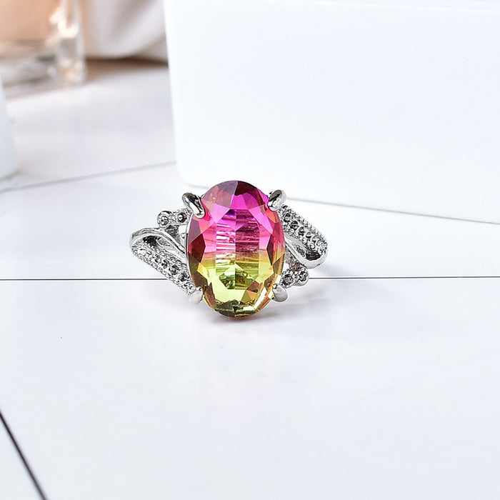 Wholesale New Open End Ring with High Grade Imitation of Ruby Ring
