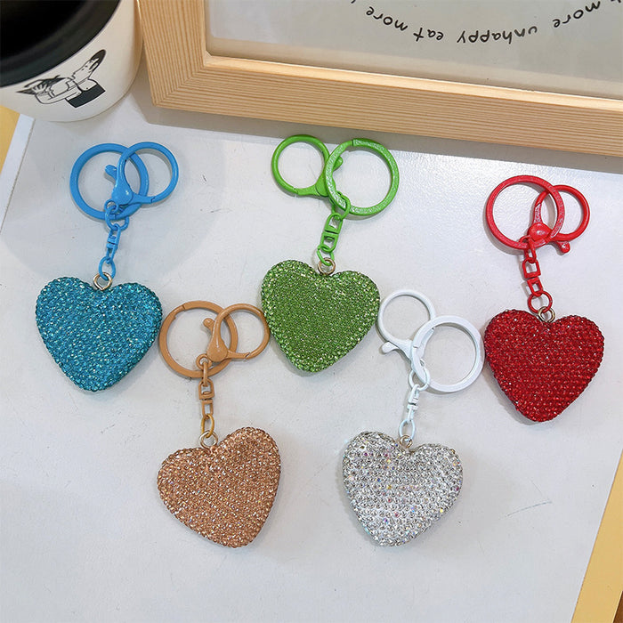 Wholesale Rhinestone Love Zinc Alloy Keychain JDC-KC-YanG071