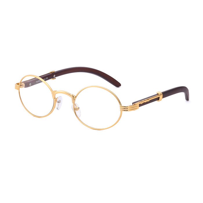 Wholesale faux wood sunglasses men's small  glasses cross-border sunglasses