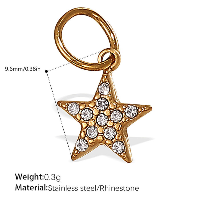 Wholesale Sun and Moon Element Stainless Steel Gold-Plated Pendant
