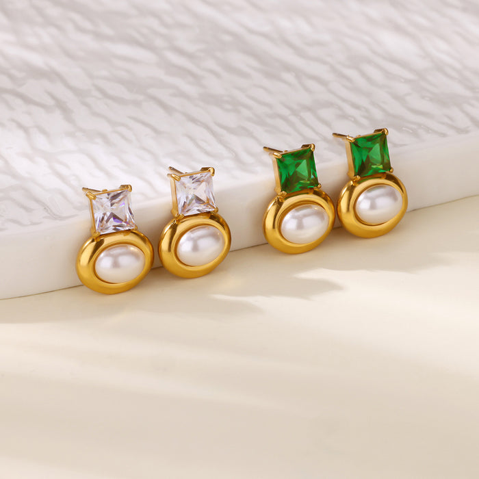 Wholesale Butterfly Ocean Element Love Flower Pendant Earrings Vacuum Plated Fashion Trend Earrings