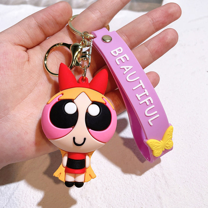 Wholesale Cartoon Silicone Doll Keychain JDC-KC-QiChao039