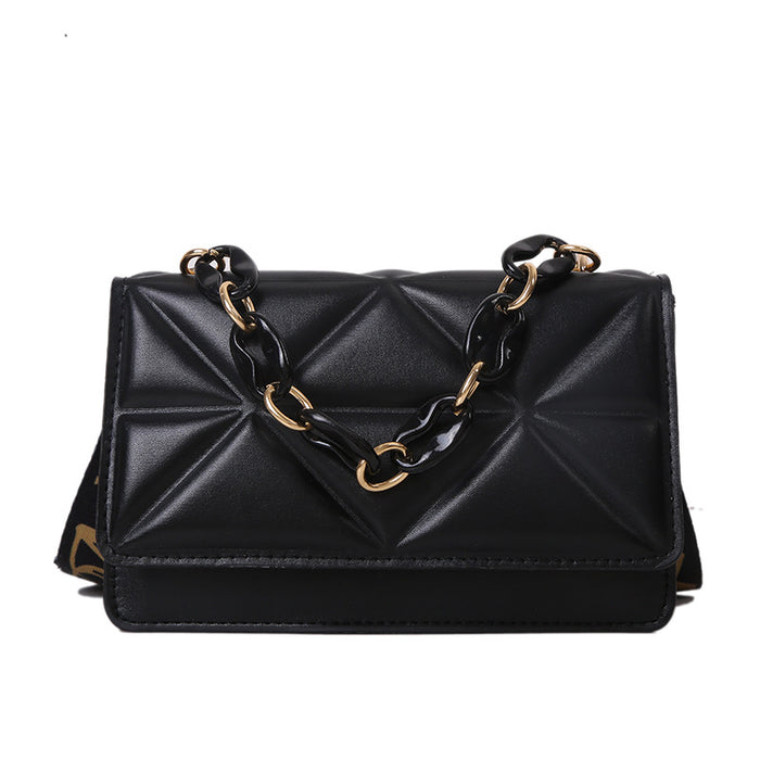 Wholesale PU Wide-band Crossbody Small Square Bag JDC-SD-QiSheng008