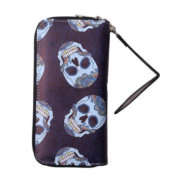 Wholesale Vintage Skull Print Wallets JDC-WT-MaoMao005