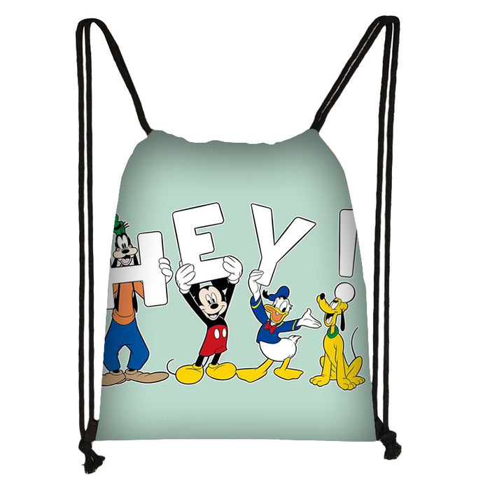 Wholesale Outdoor Portable Cute Cartoon Printed Drawstring Bag JDC-BP-Changs005