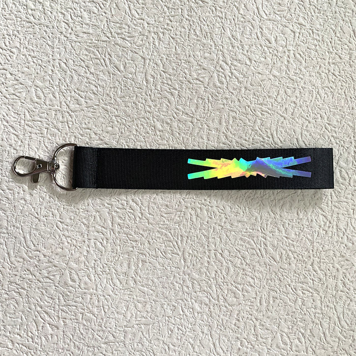 Wholesale Laser Nylon Mobile Phone Rope Name Tag Keychain JDC-KC-NaiS002