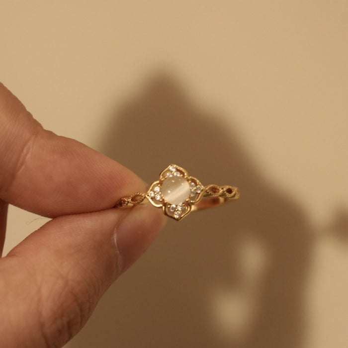 Wholesale Light luxury, exquisite and high-end, versatile retro open-end ring