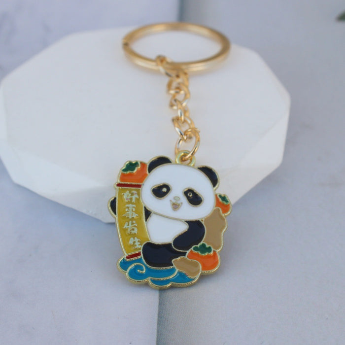 Wholesale Panda keychain  bag pendant  cartoon small gift key chain ornaments