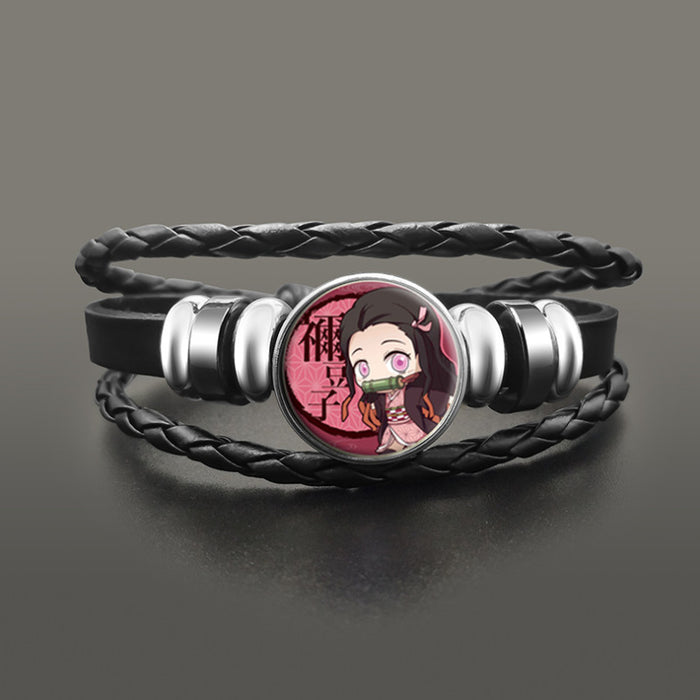 Wholesale Leather Cartoon Braided Bracelet JDC-BT-HaoH001