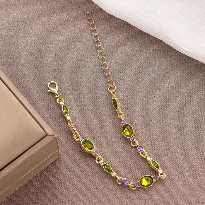 Wholesale Blue Chamomile' s Medieval Green Bracelet